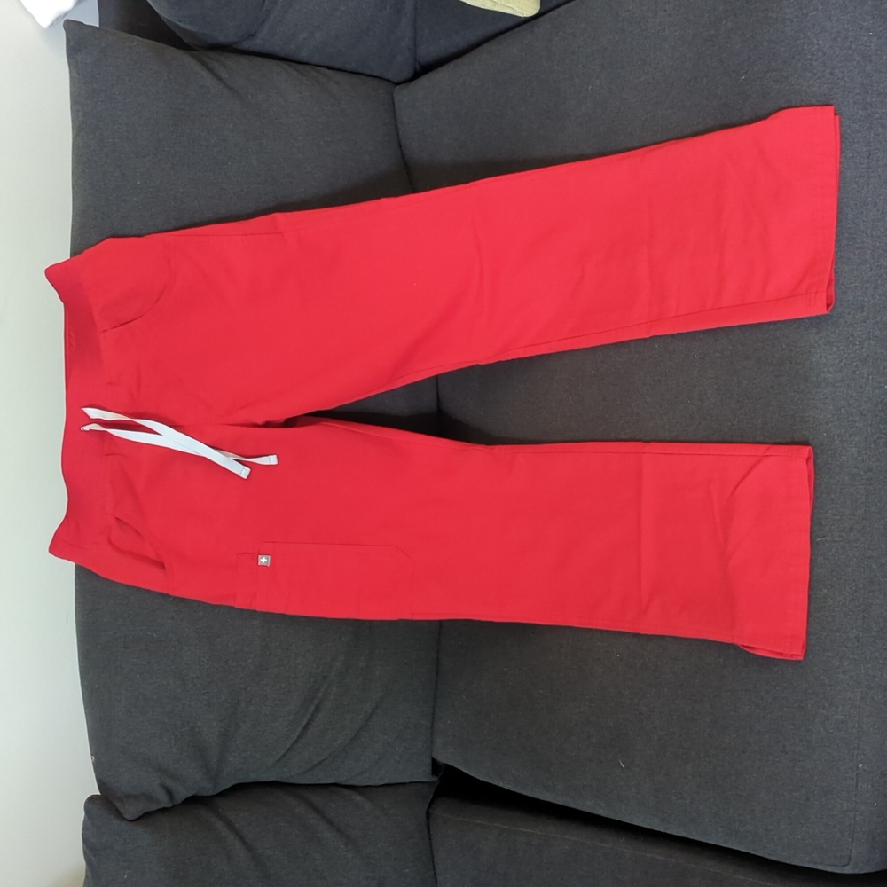 Figs Red Tall Kade scrub pants Limited Edition
